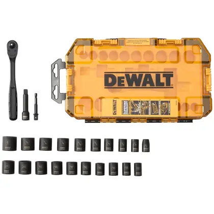 Juego de dados de impacto y matraca DeWalt